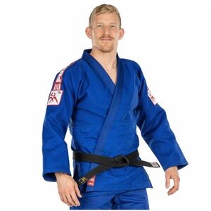 USA JUDO DOUBLE WEAVE GI 2.0 BLUE 3.5 like new